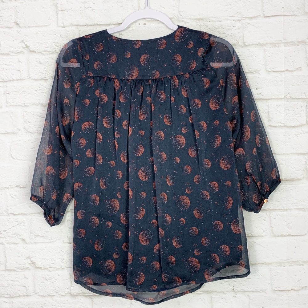 Stitch & Knot Anthropologie Pixelated PolkaDot Top - Picture 4 of 5